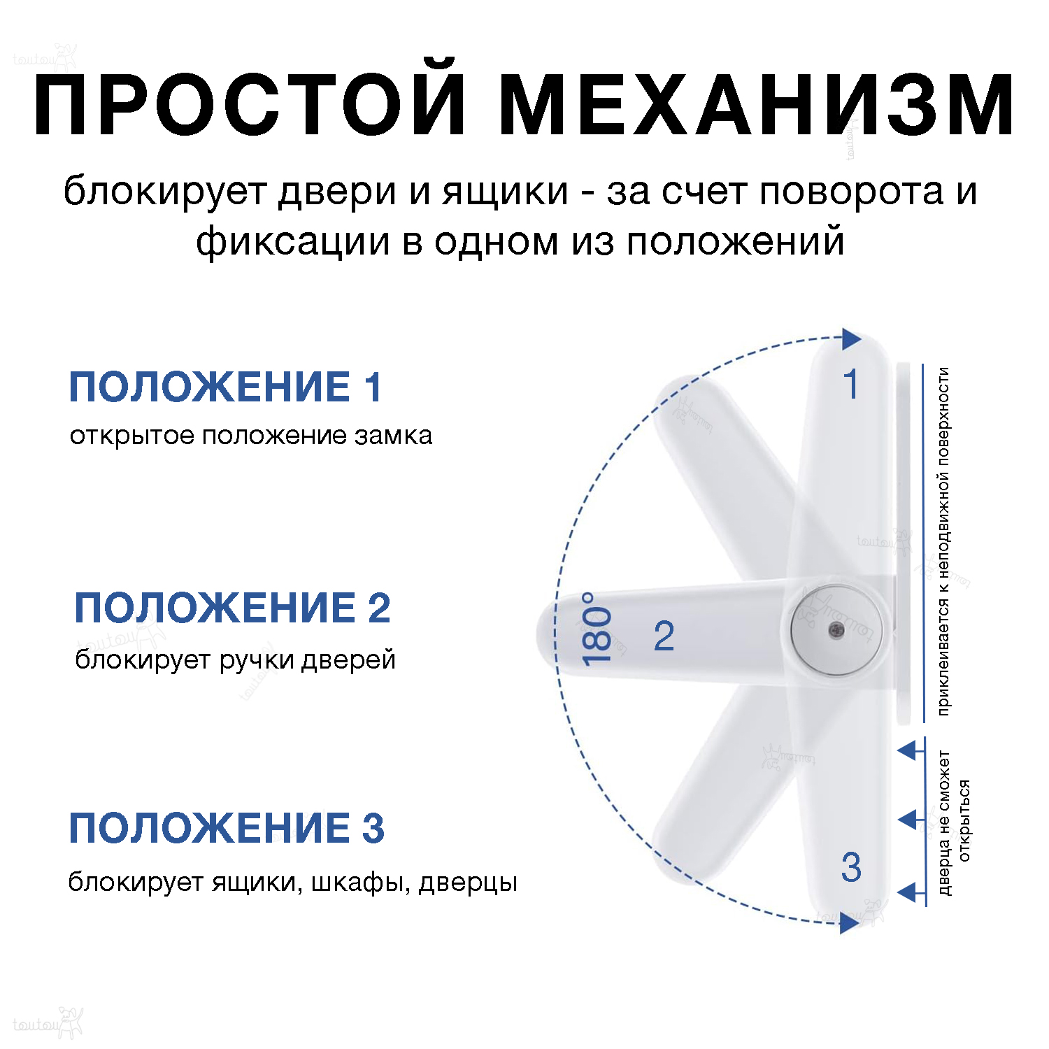 Блокиратор духовки Toutou и ручек дверей - фото 2