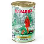 Корм для собак Savarra утка-рис консервированный 395г