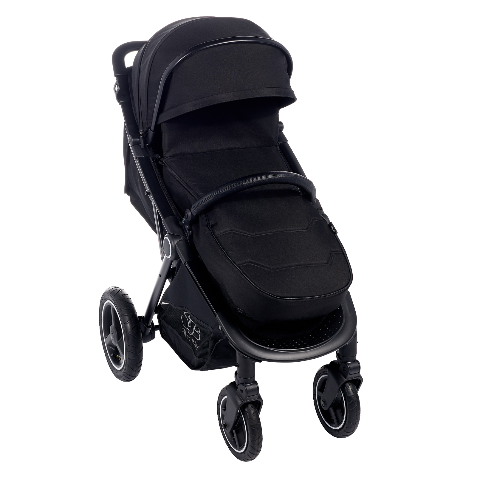 Прогулочная коляска Sweet Baby Suburban Compatto Air black - фото 6