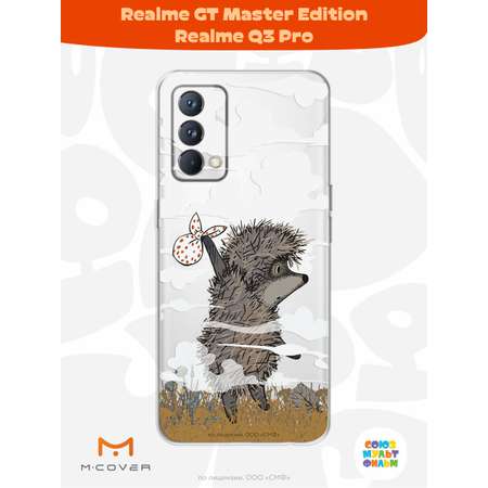 Силиконовый чехол Mcover для смартфона Realme GT Master Edition Q3 Pro Союзмультфильм Ежик в тумане и дымка