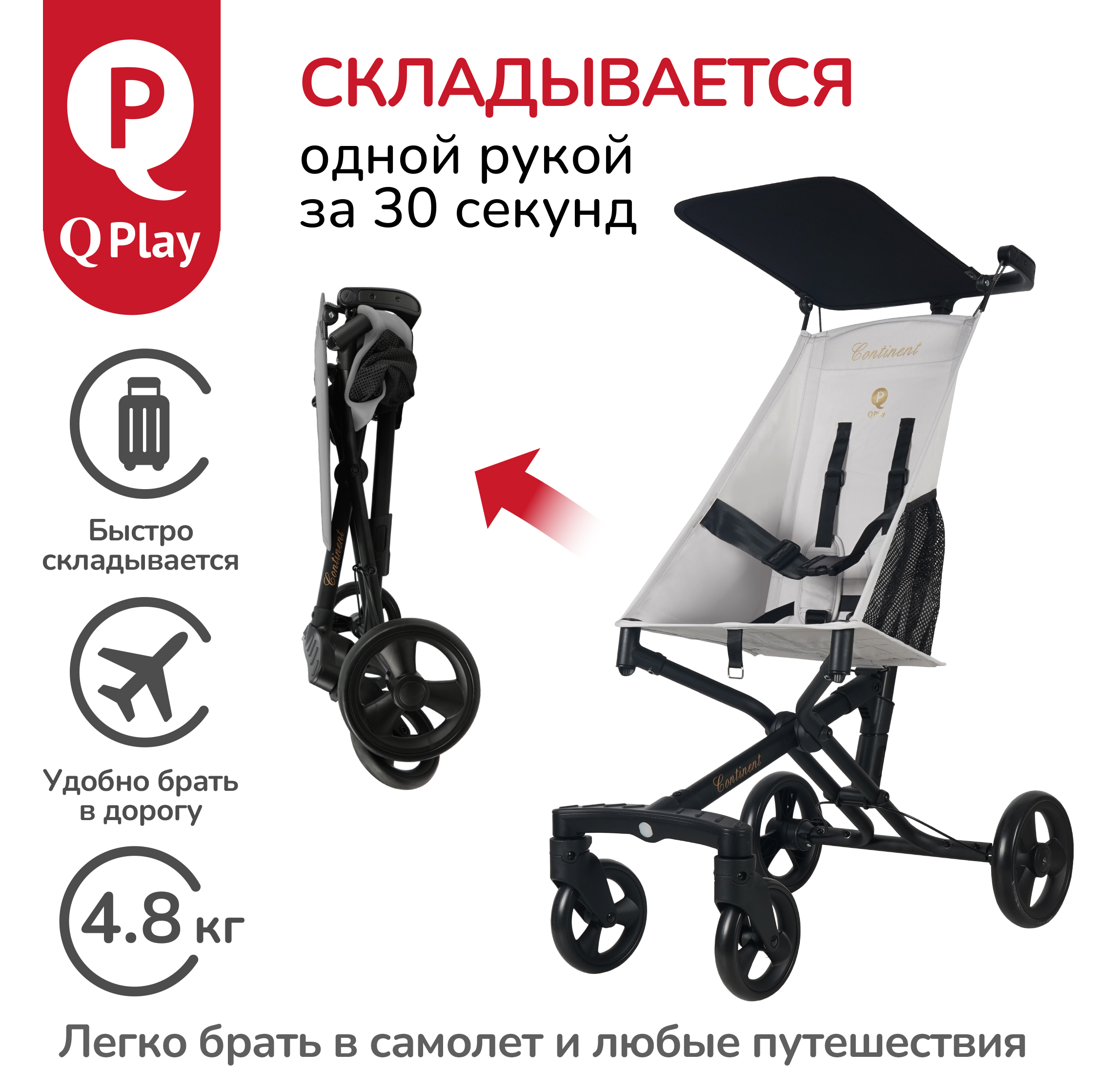 Коляска QPLAY t28 - фото 4