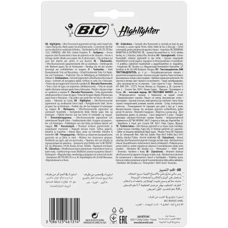 Текстовыделитель Bic Marking Highlighter Flat Pens 4цвета 943652