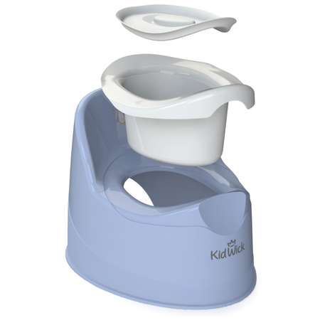 Горшок туалетный KidWick Гранд с крышкой Фиолетовый-Белый