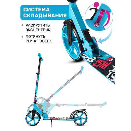 Самокат двухколесный складной CITYRIDE 200/200