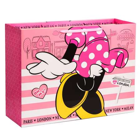 Пакет подарочный Disney ламинат горизонтальный «Минни» Минни Маус