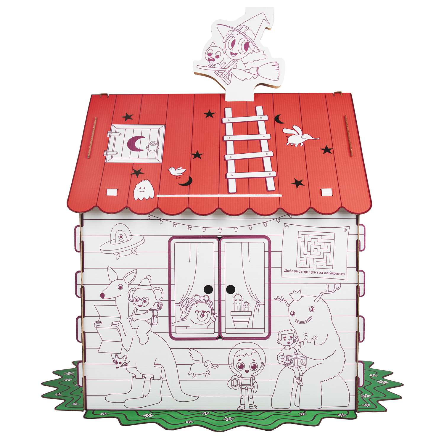 Набор для рисования BIBALINA Развивающий домик-раскраска Имаджинариум КДР03-007 - фото 5