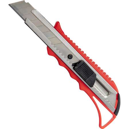 Канцелярский нож Attache 18мм nbsp с фиксатором и металлическими направляющими 7 шт