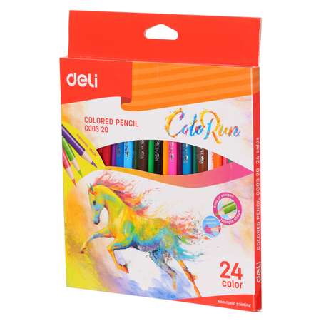 Карандаши Deli ColoRun 24цвета EC00320