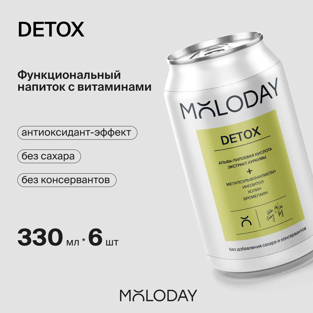 Функциональный напиток MOLODAY Функциональный напиток Detox - фото 1