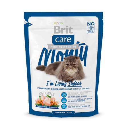 Корм сухой для кошек Brit Care 400г для живущих в помещении