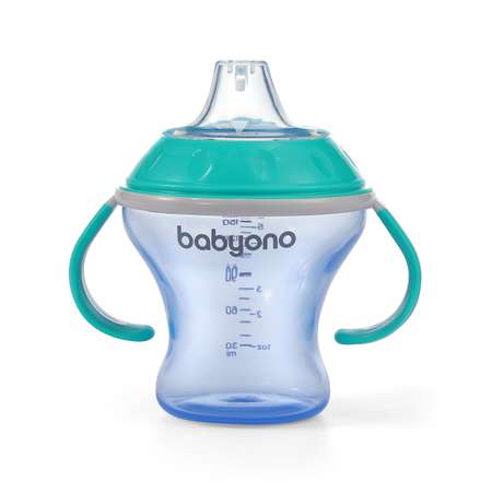 Поильник Babyono непроливайка с мягким носиком NATURAL NURSING 180 мл