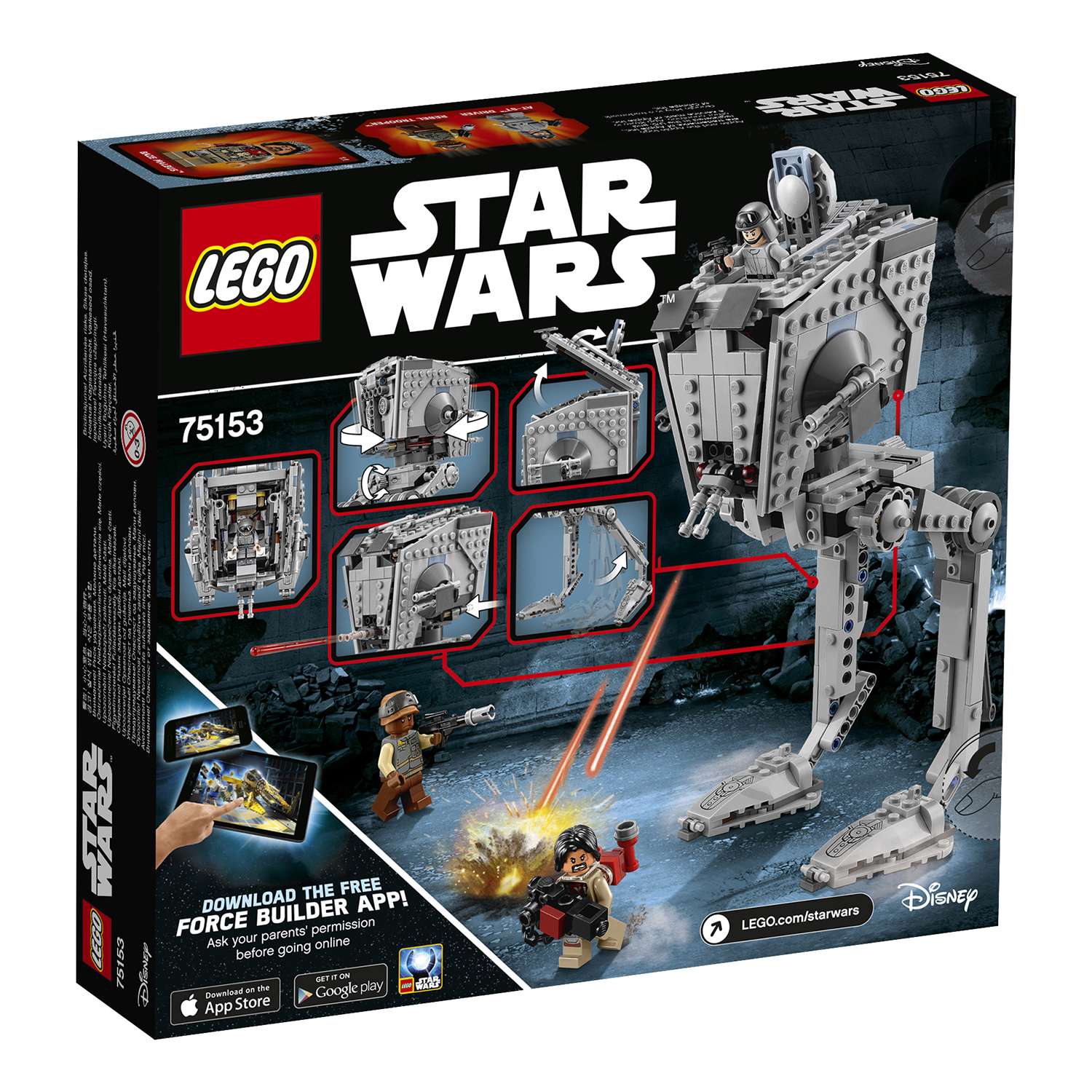 Конструктор LEGO Star Wars TM Разведывательный транспортный шагоход (AT-ST™) (75153) - фото 3