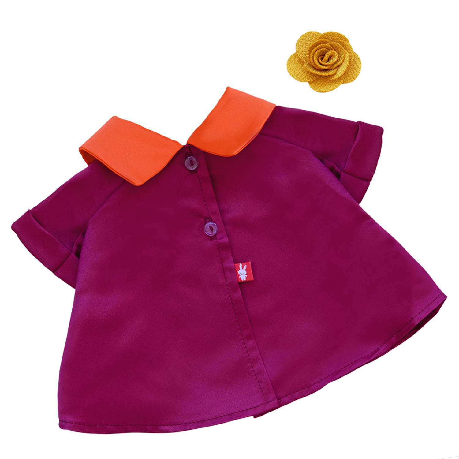 Одежда для кукол BUDI BASA Красное платье с оранжевым воротником для Зайки Ми 32 см OStM-463 - фото 2