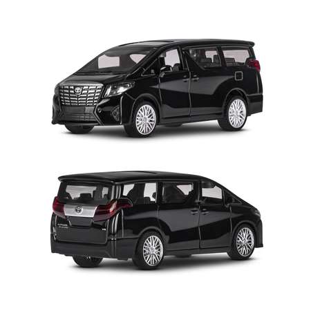 Машинка металлическая АВТОпанорама 1:43 Toyota Alphard черный инерция