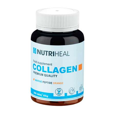 Комплексная пищевая добавка Nutriheal Collagen premium peptide tabs 200таблеток