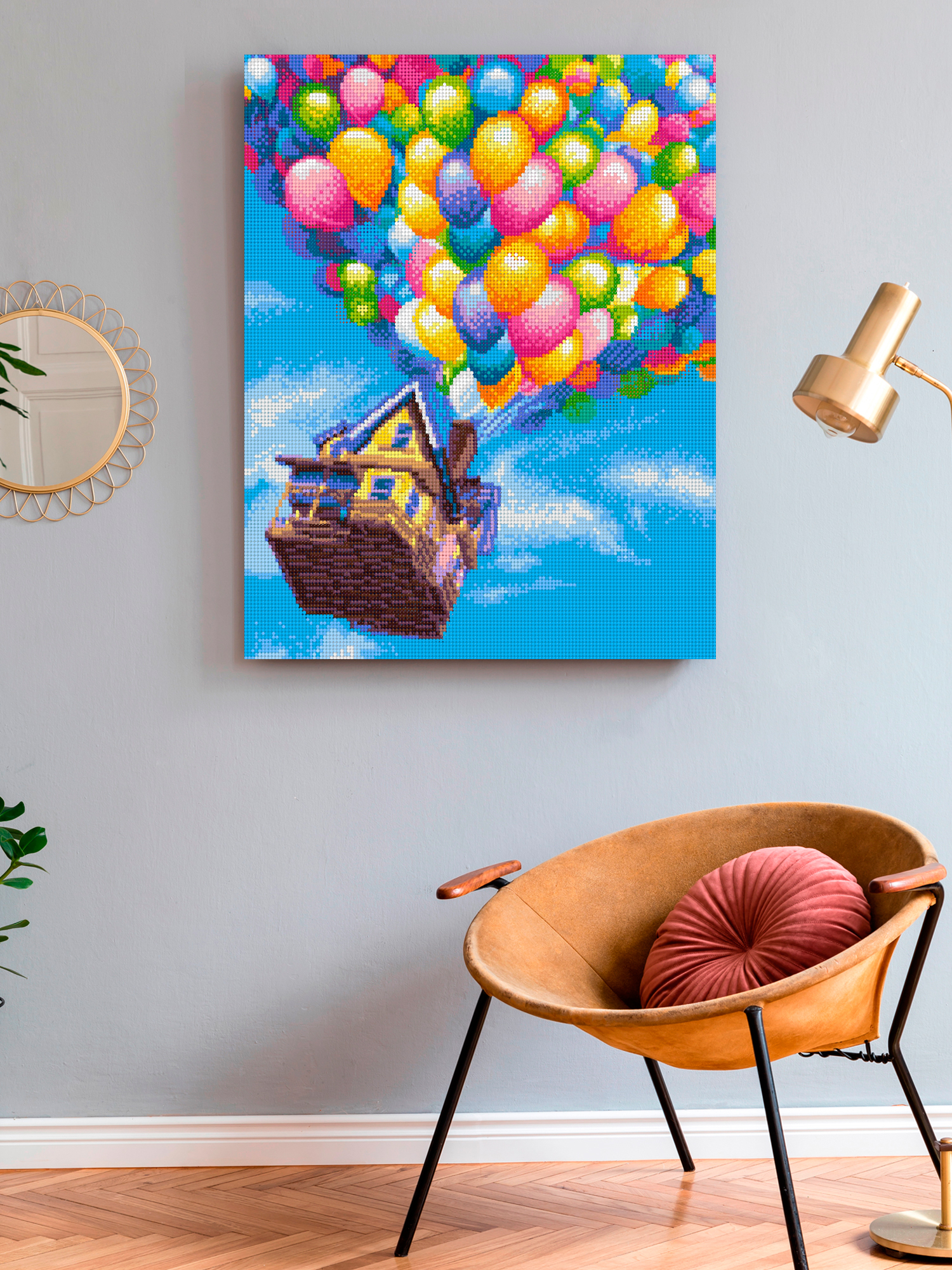 Алмазная мозаика Art on Canvas холст на подрамнике 40х50 см Вверх - фото 3