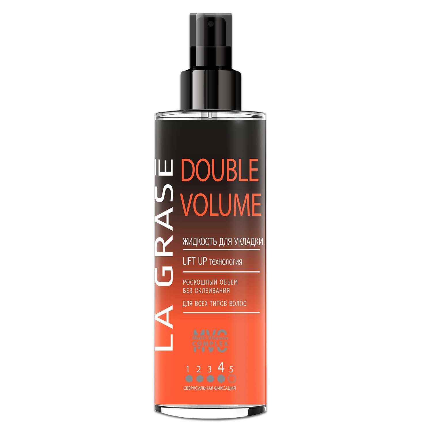 Жидкость для укладки волос La Grase сверхсильной фиксации Double Volume 150мл - фото 1