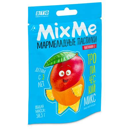 Биологически активная добавка MixMe Мармелад Тропический микс вит С манго-апельсин-ананас 58.5г