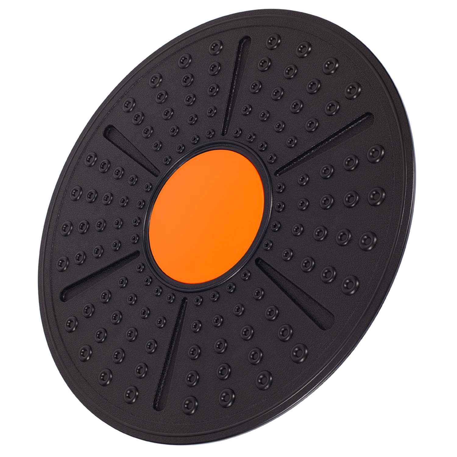 Балансировочный диск STRONG BODY платформа полусфера d 36 см черно-оранжевый - фото 2