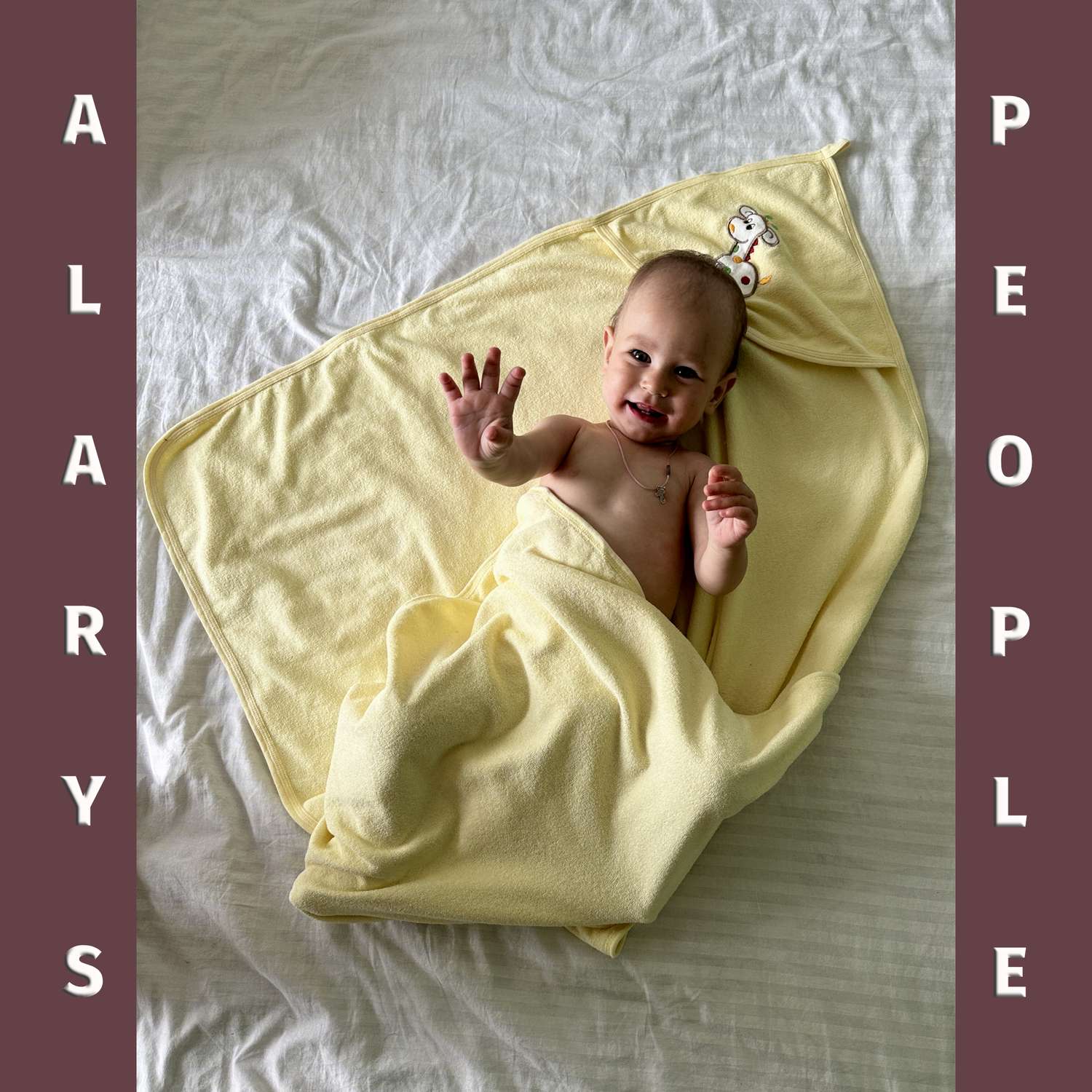 Набор для купания ALARYSPEOPLE пеленка-полотенце с уголком и рукавичка - фото 5