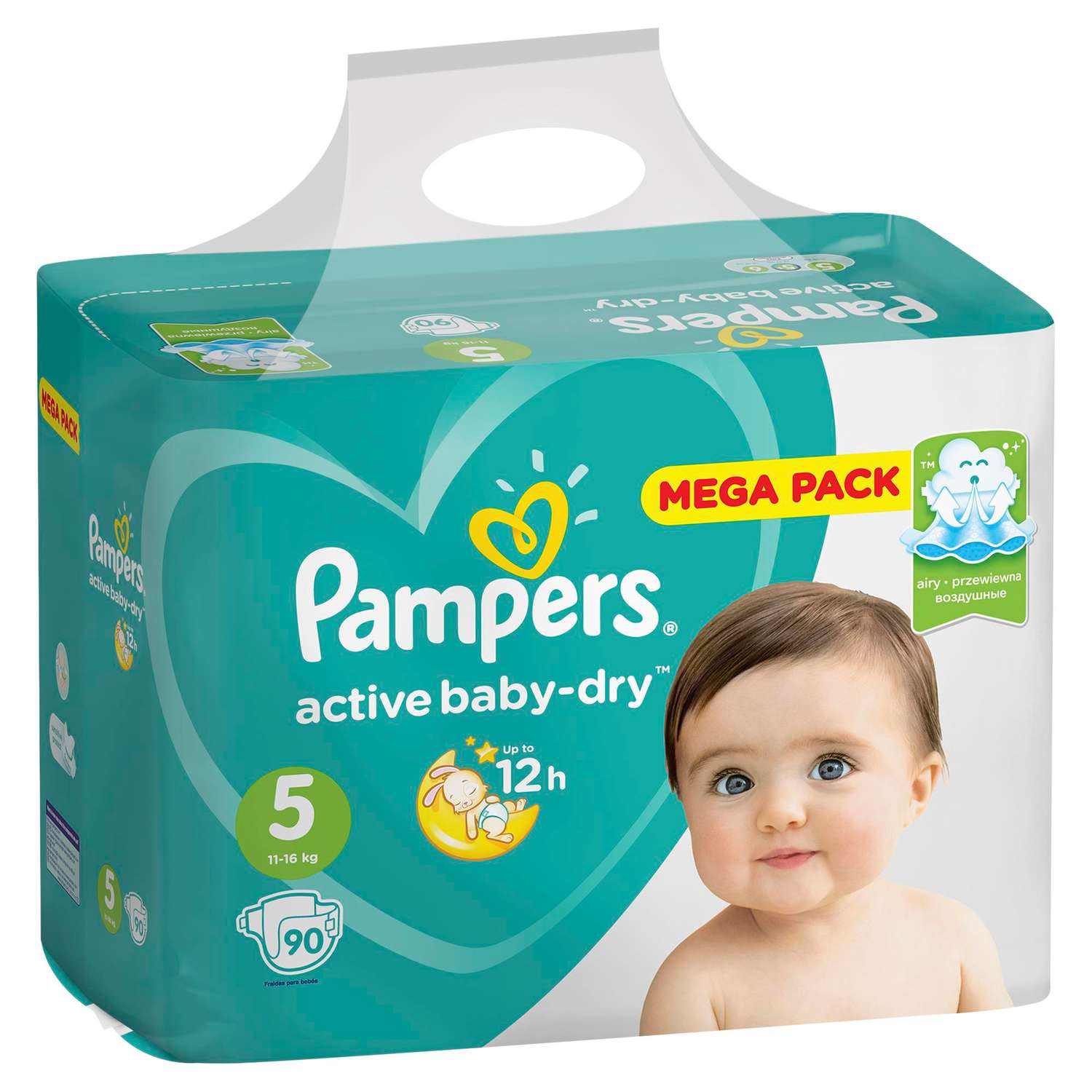Подгузники Pampers Active Baby-Dry 5 11-16кг 90шт - фото 11