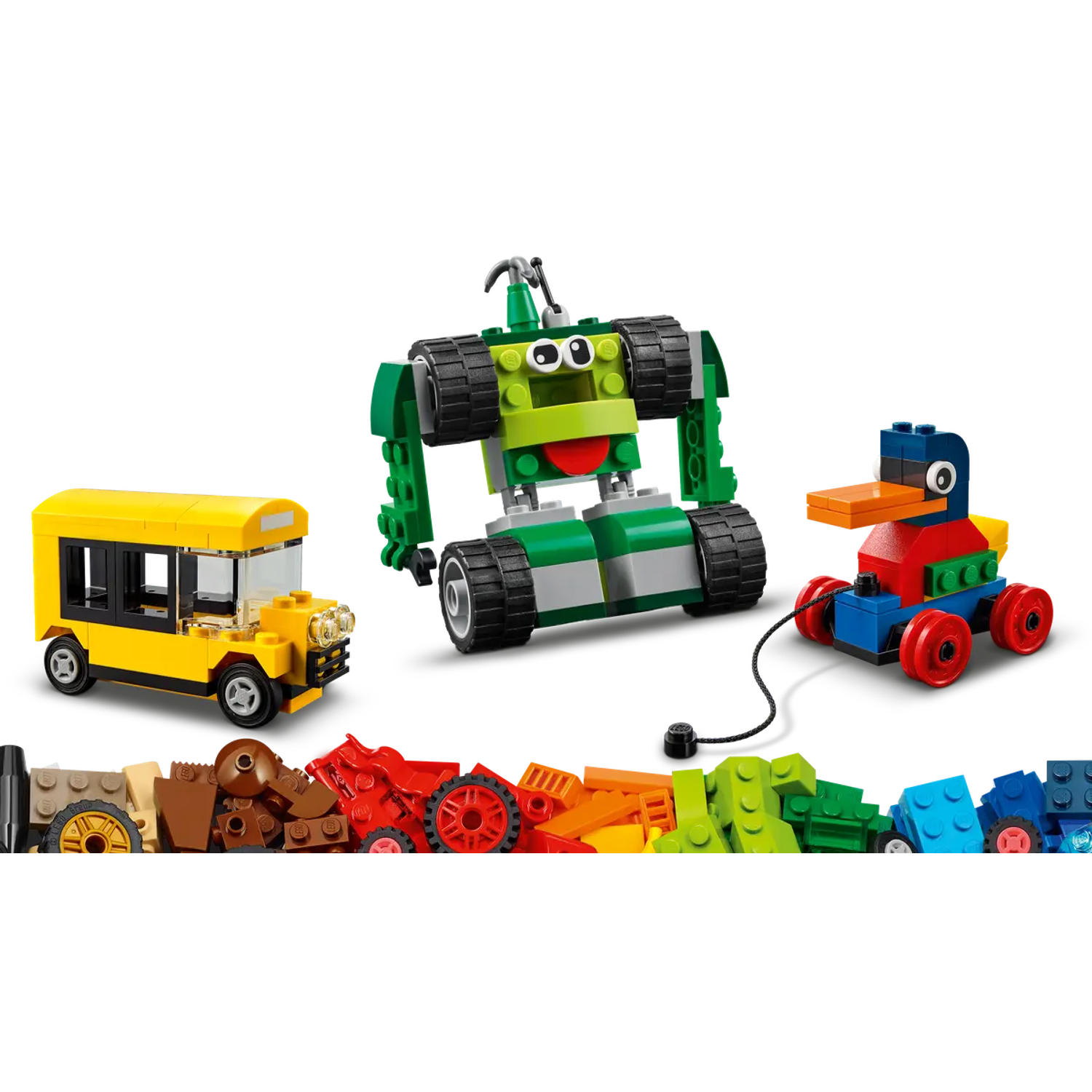 Конструктор LEGO Classic Кубики и колёса 11014 - фото 4