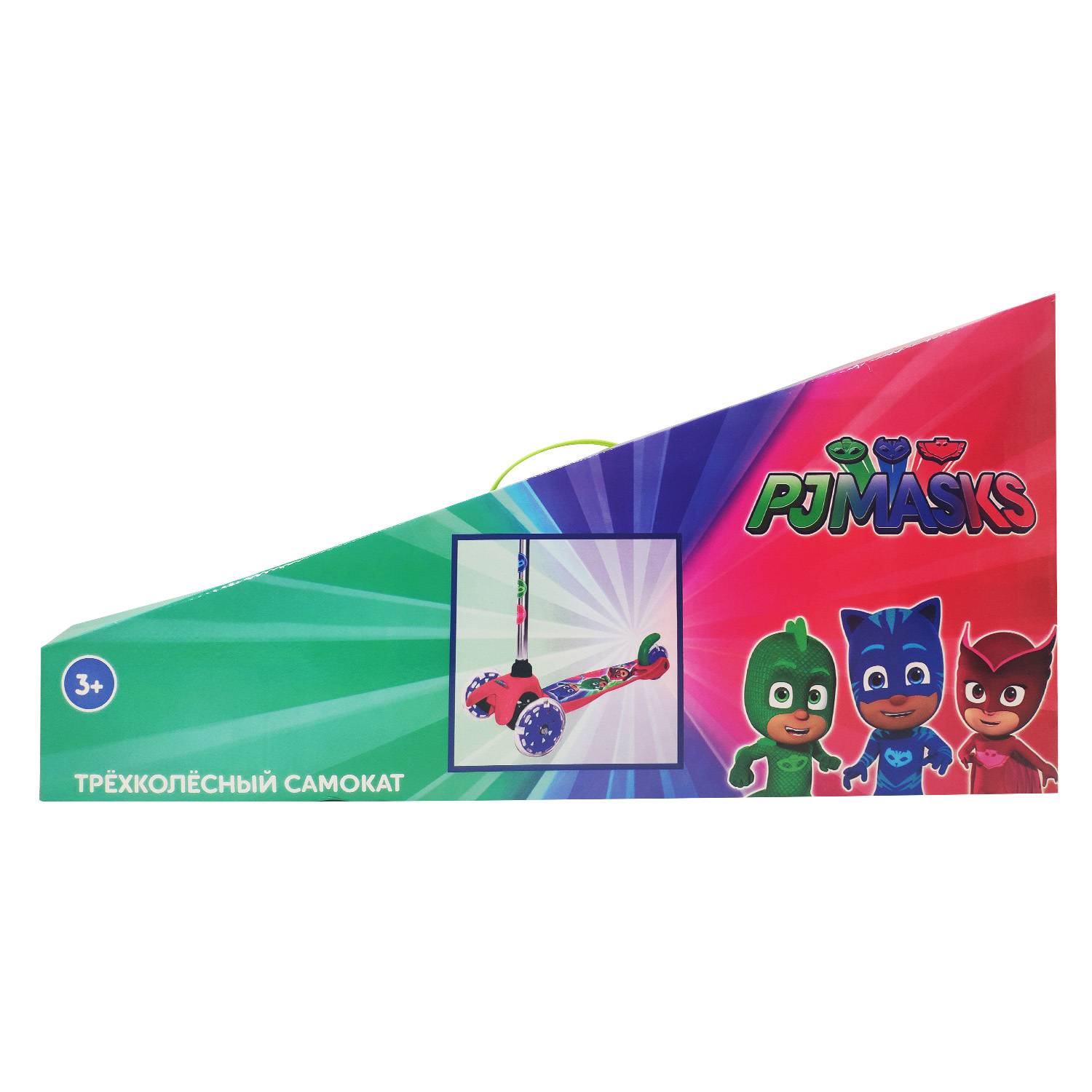 Самокат 1TOY PJ Masks 3 колесный Т15438Д - фото 12