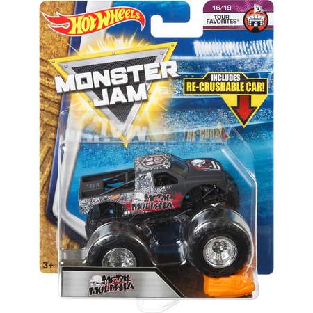 Машина Hot Wheels Monster Jam 1:64 Tour Favorites Мулиша металл FLX16