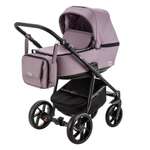 Коляска 3в1 BeBe-mobile Gusto Deluxe GU118 Сиреневая кожа-Сиреневая перфорированная кожа