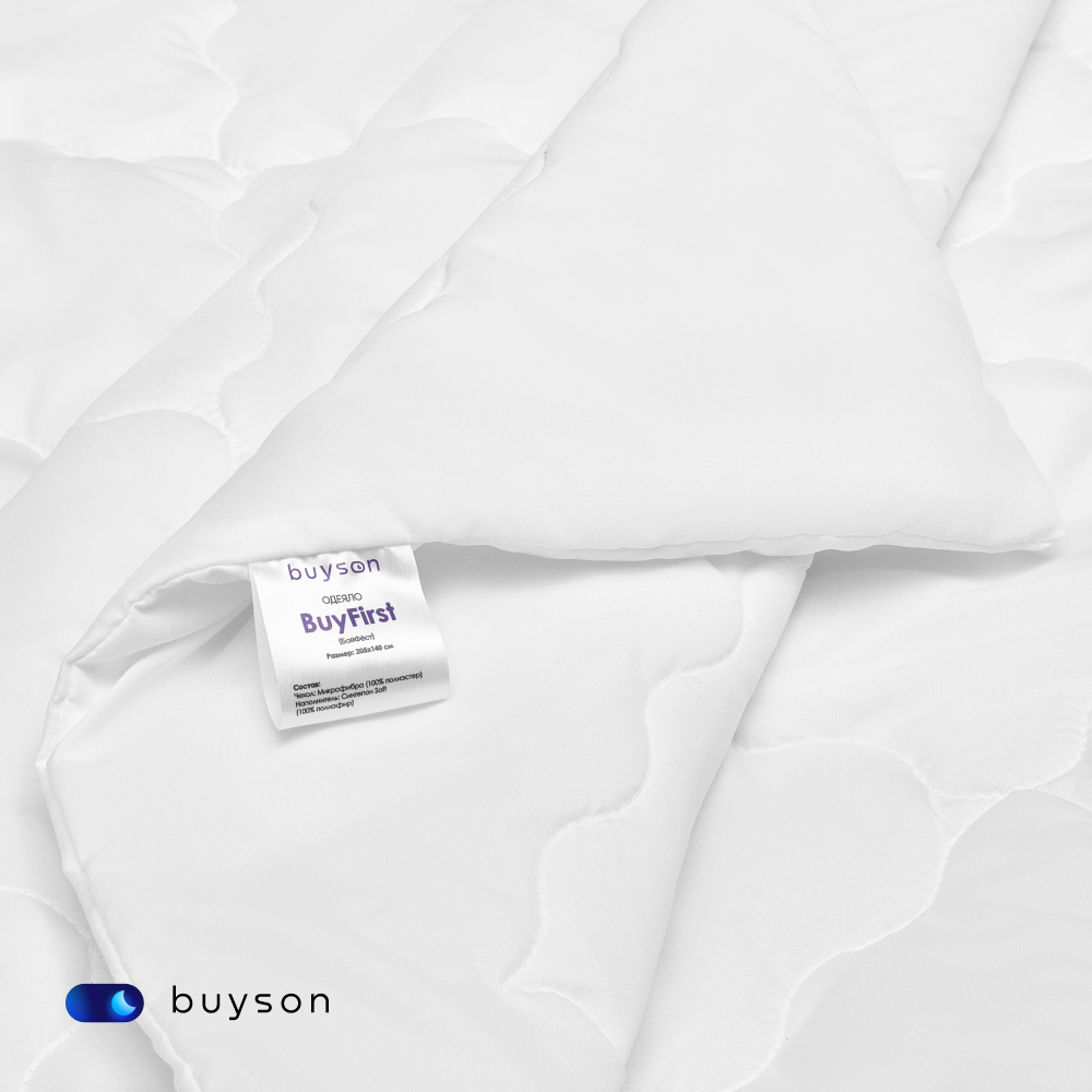 Сет мини buyson BuyFirst Mini: анатомическая подушка 50х70 см и одеяло 140х205 см - фото 11