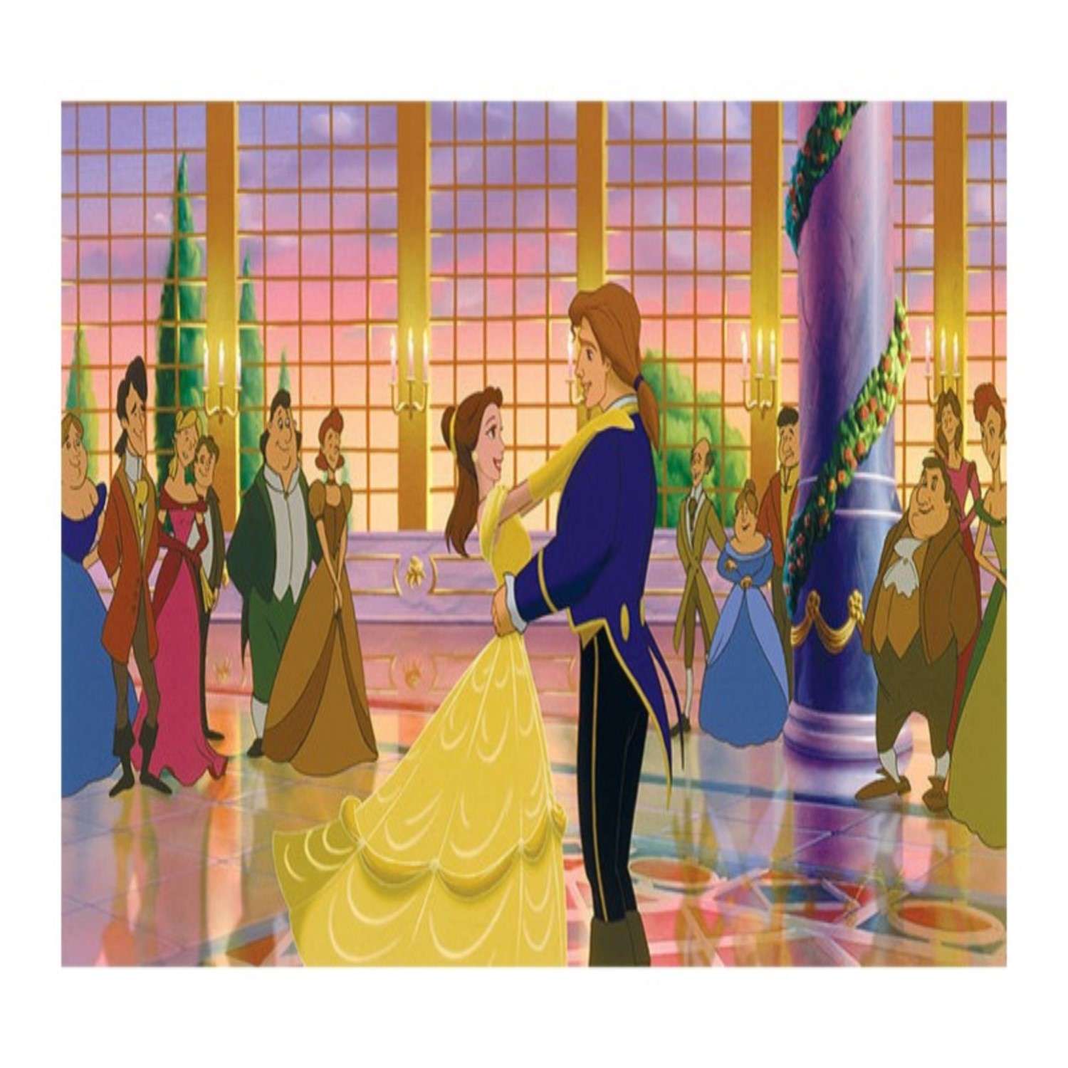 Наклейка декоративная лицензионная Disney Белль с нарядами - фото 9