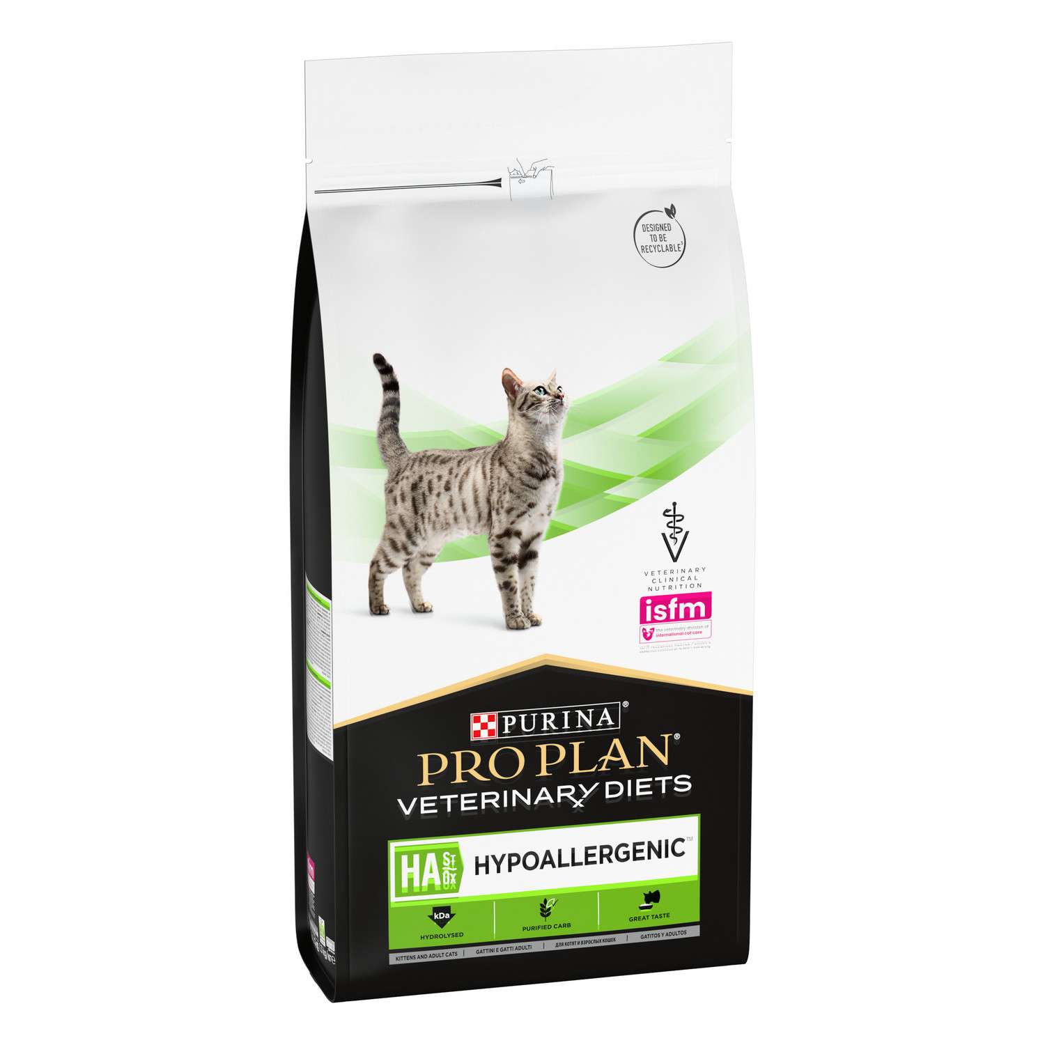 Корм для кошек и котят Purina Pro Plan Veterinary diets HA St/Ox Hypoallergenic гипоаллергенный диетический для снижения пищевой непереносимости сухой 1.3кг - фото 4