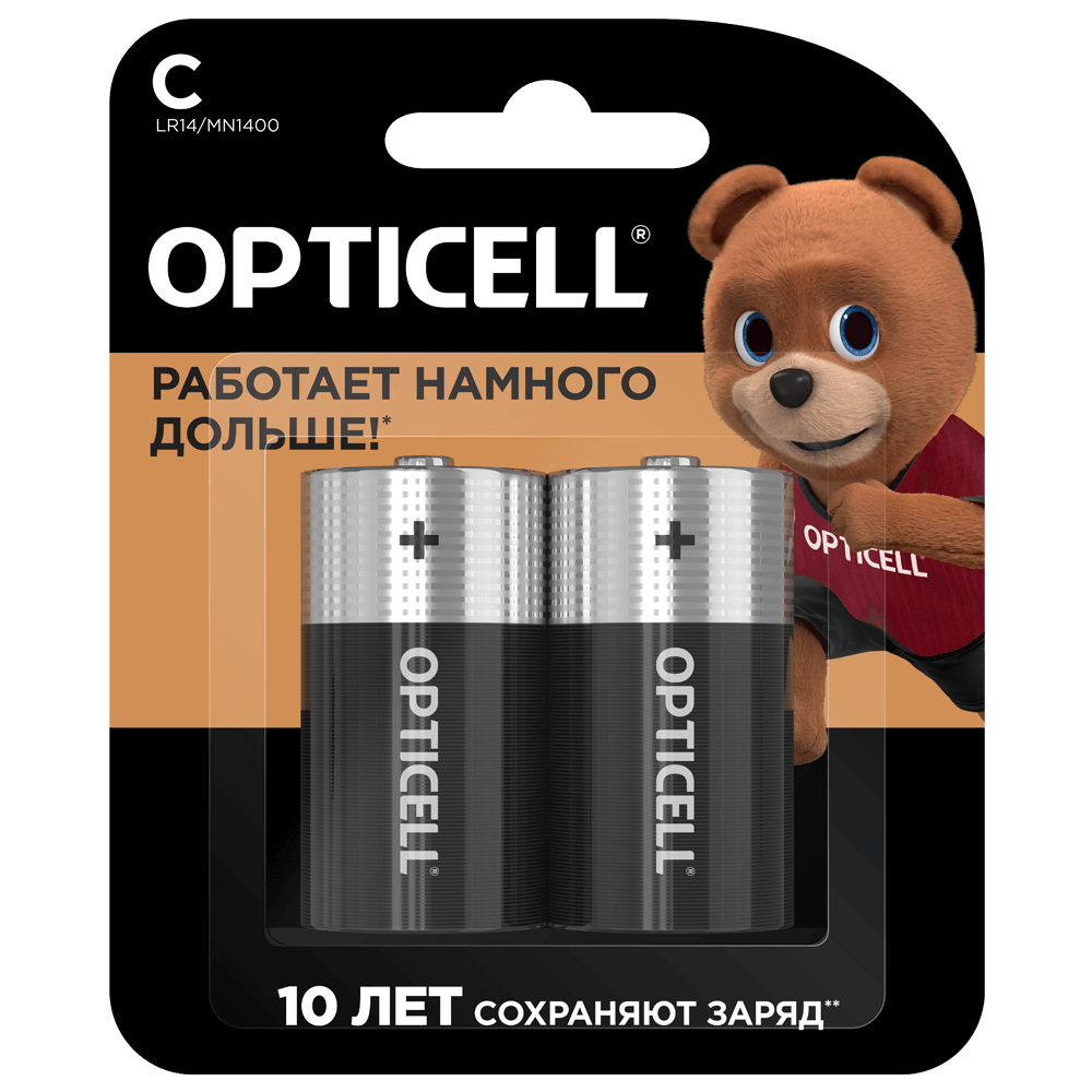 Батарейки OPTICELL Basic С 2шт - фото 1