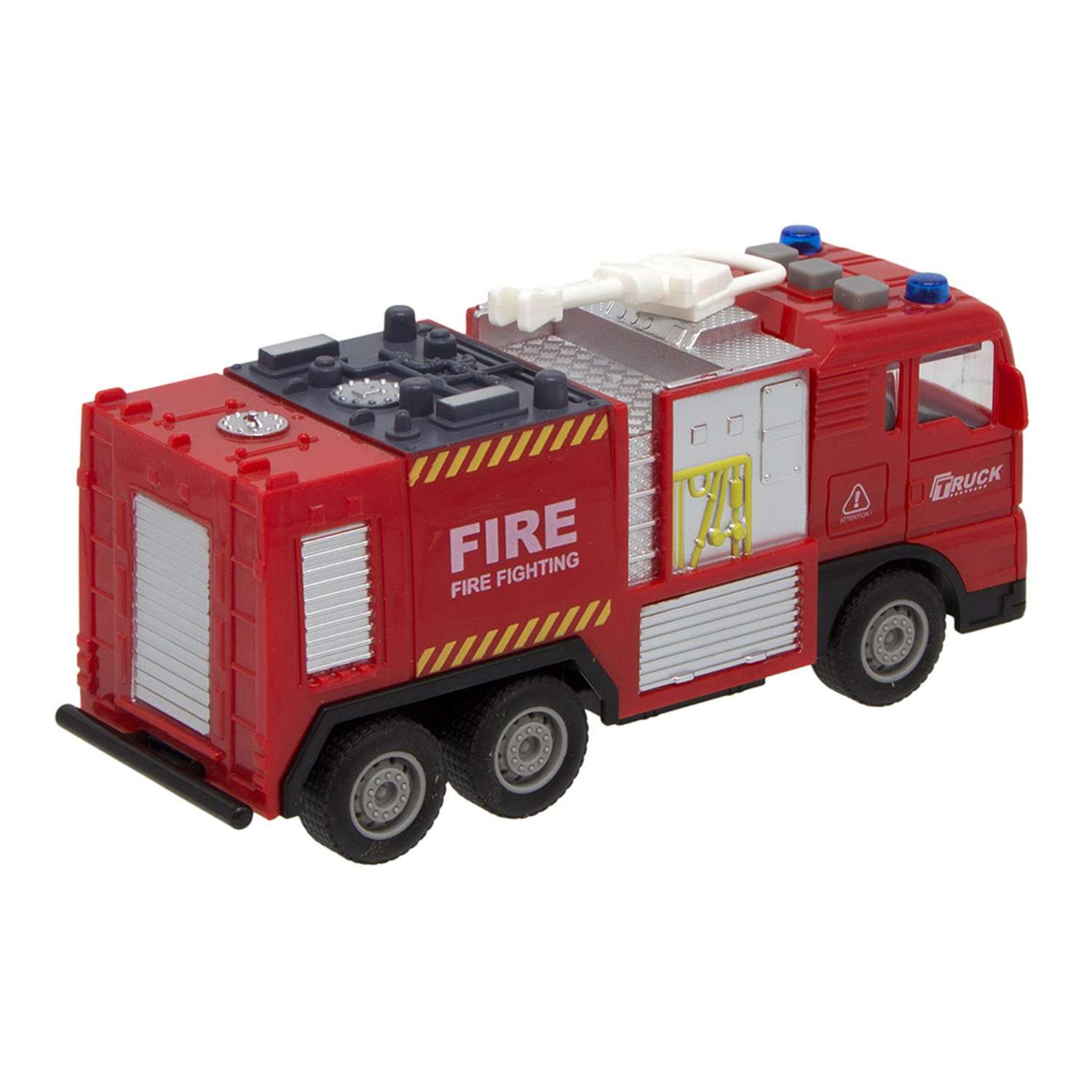 Машинка S+S Пожарная служба 1:32 на батарейках 200655391 - фото 3