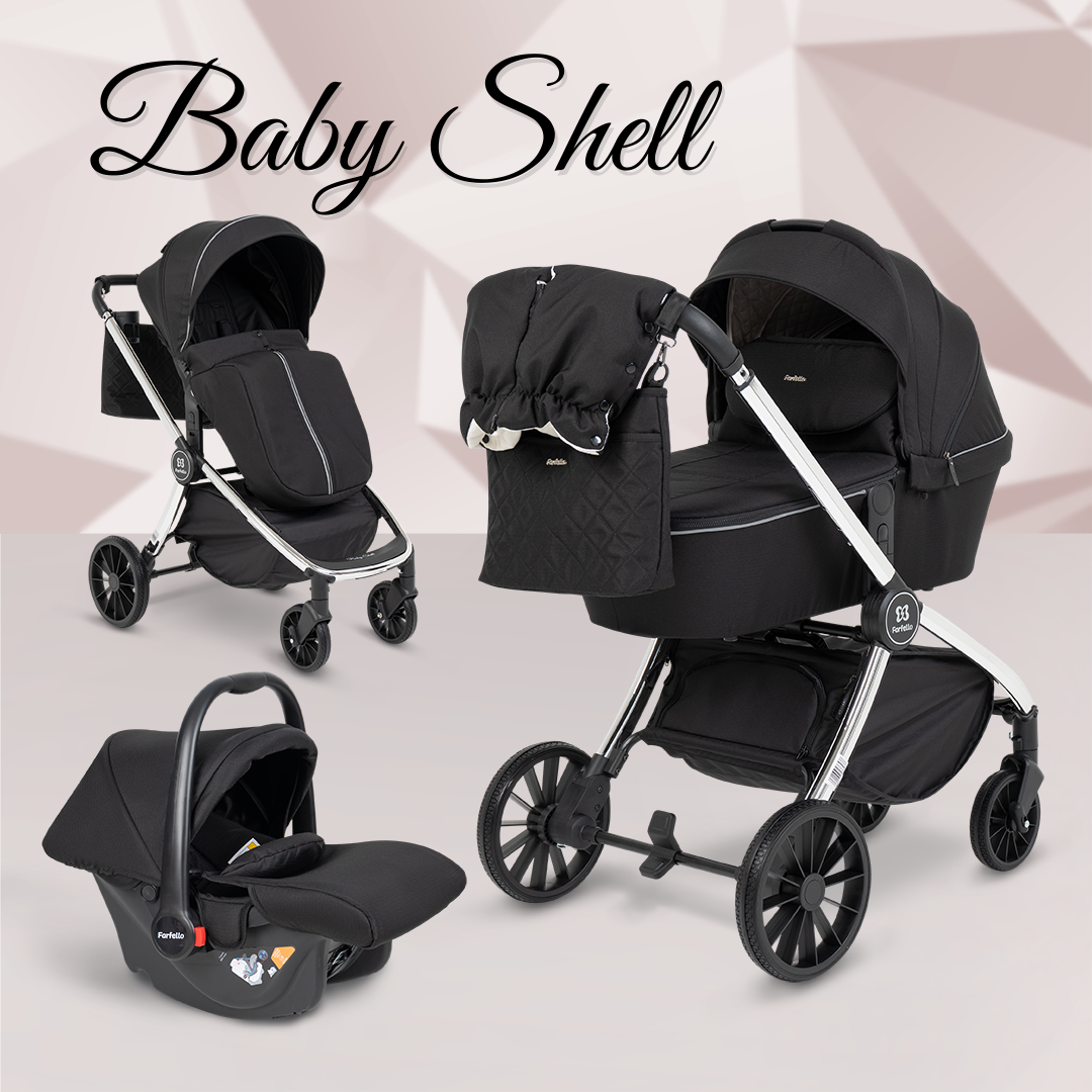 Коляска для новорожденных 3в1 Farfello Baby shell - фото 3