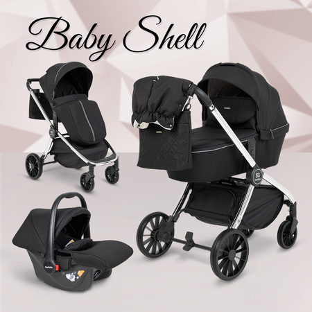 Коляска для новорожденных 3в1 Farfello Baby shell