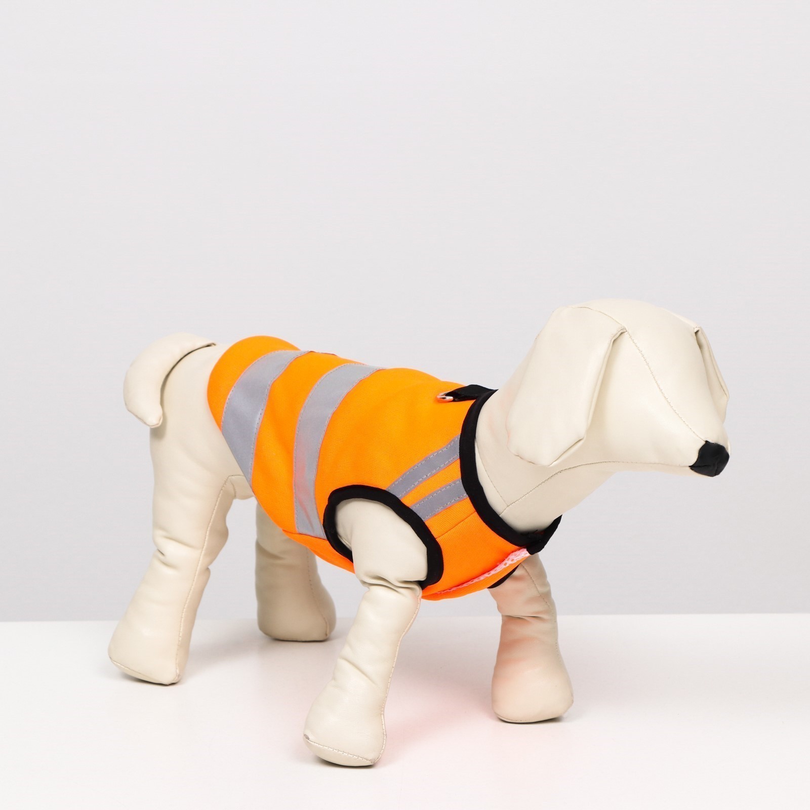 Жилет для собак Sima-Land Светоотражающий размер 18 оранжевый - фото 1