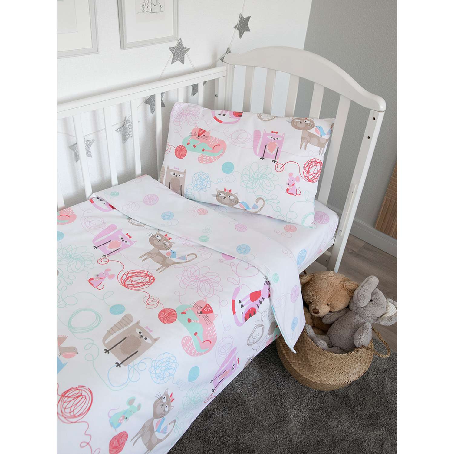 Постельное белье Baby Nice для новорожденных в кроватку 120х60 - фото 1