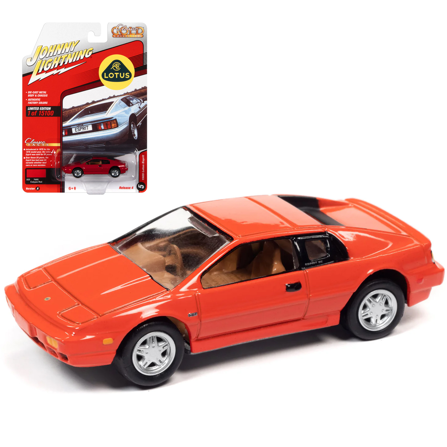 Автомобиль Johnny Lightning 1:64 красный JLCG027A-R4-N5 - фото 1