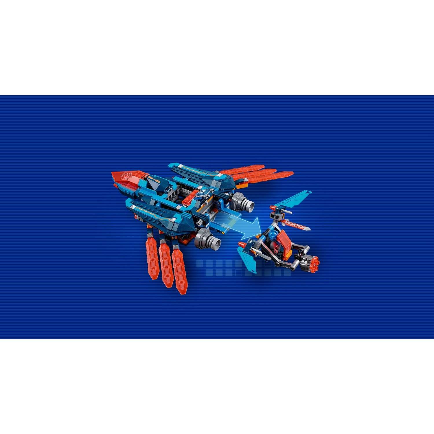 Конструктор LEGO Nexo Knights Самолёт-истребитель «Сокол» Клэя (70351) - фото 9