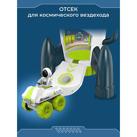 Космический игровой набор 3в1 TrendToys ракета луноход и космонавт