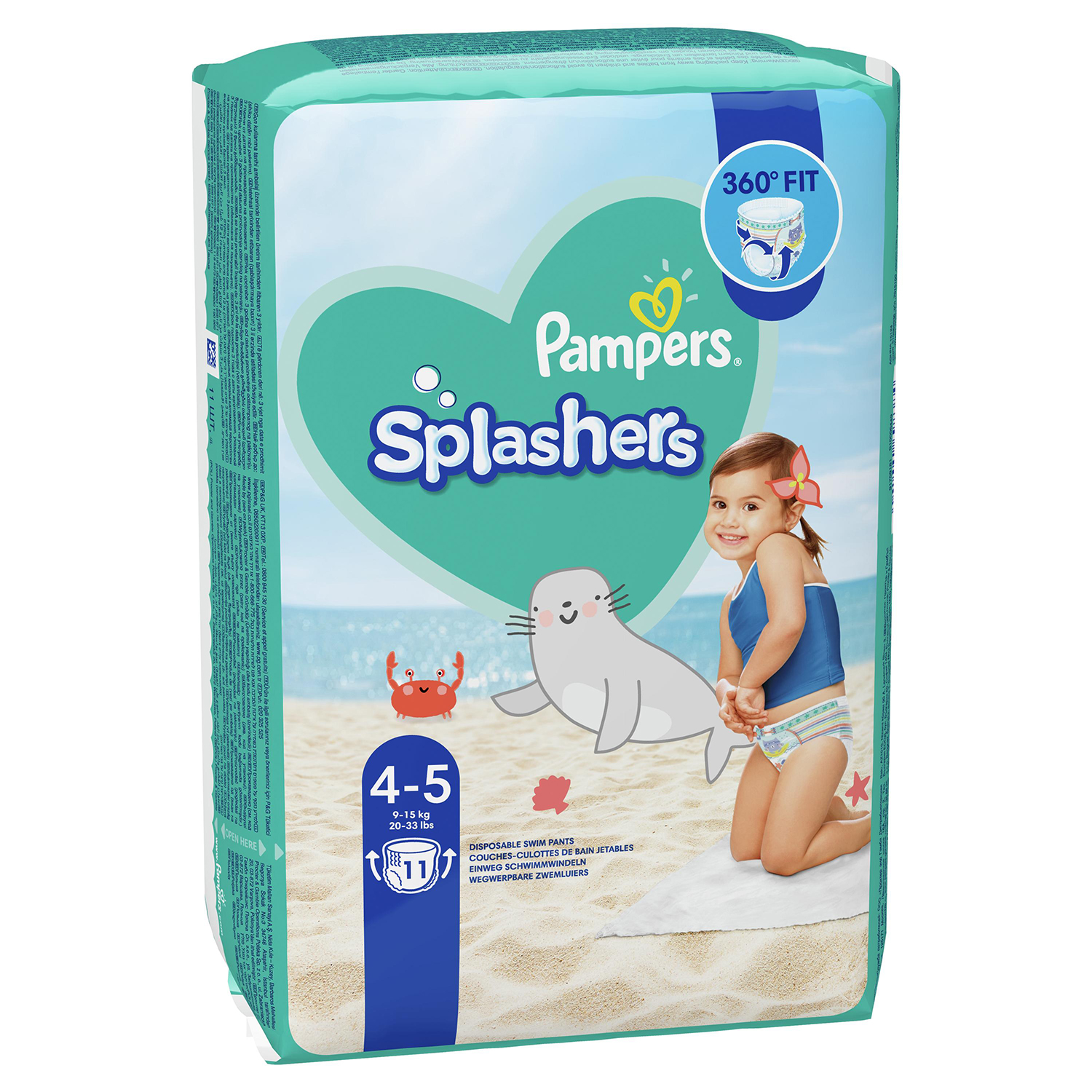 Трусики Pampers Splashers 11 шт. 5 9-15 кг - фото 2