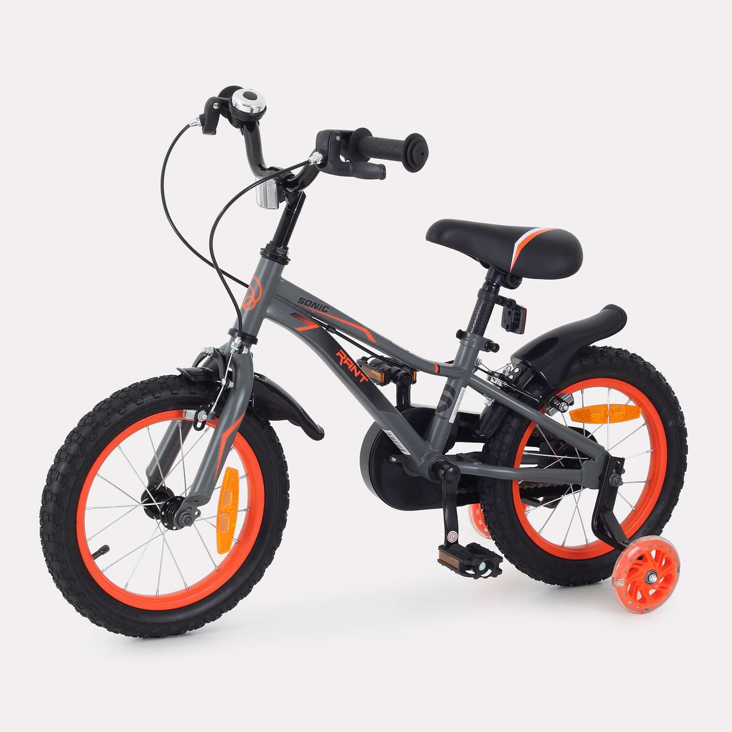 Велосипед 2-х колесный детский Rant Sonic графит 14 - фото 1