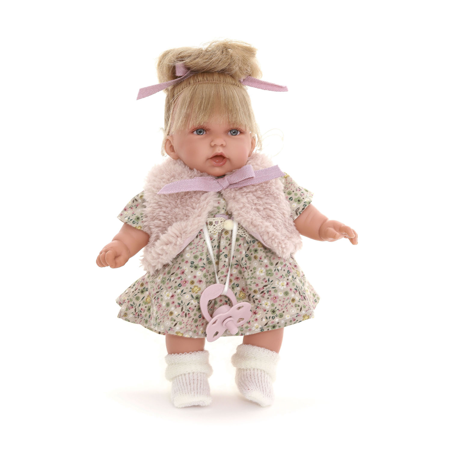 Кукла Antonio Juan Реборн София в розовом 27 см озвученная 12135 - фото 1