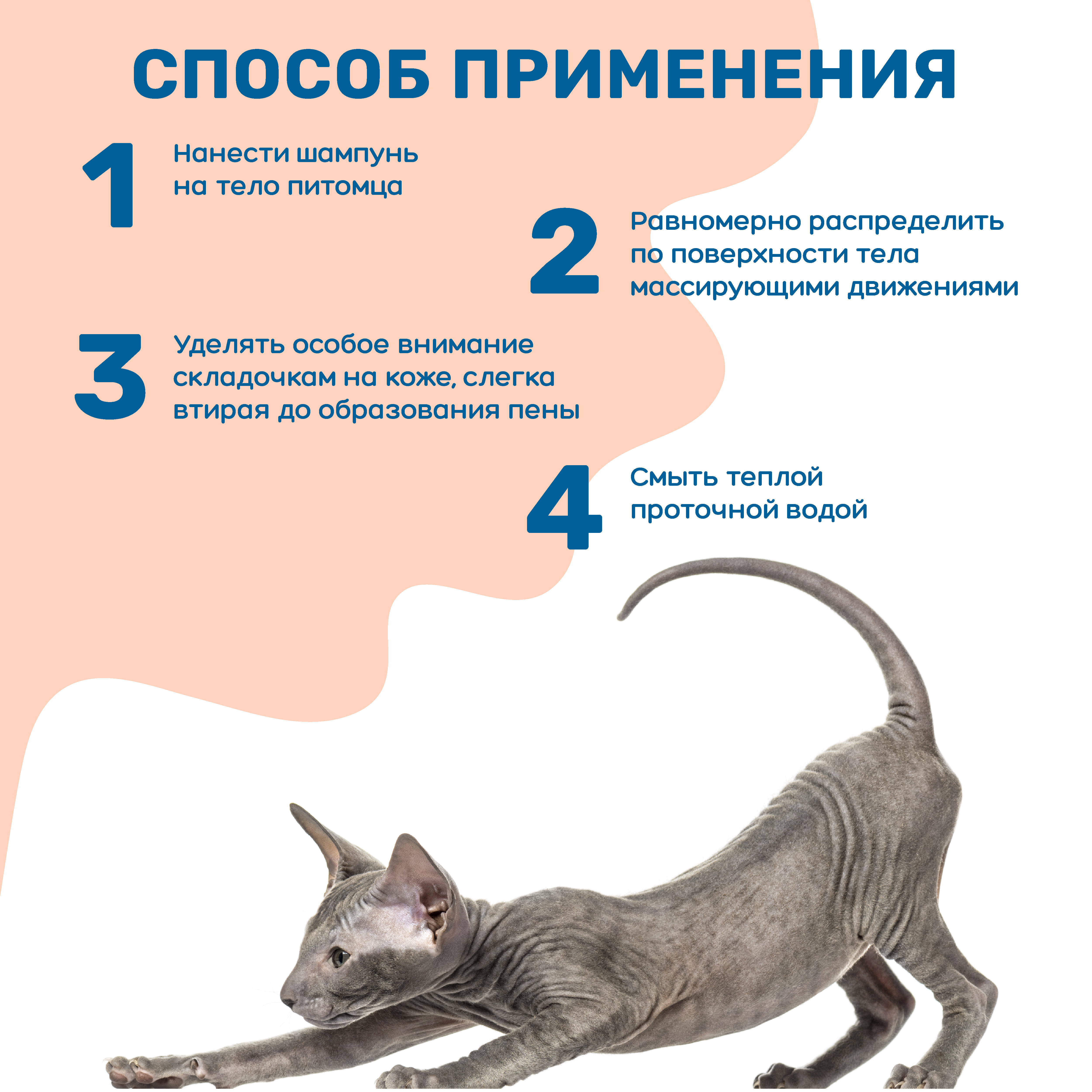 Шампунь для собак и кошек ZOORIK бесшерстных пород 250 мл - фото 10
