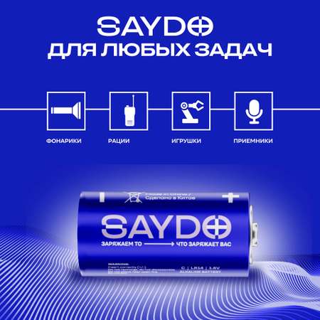 Батарейки алкалиновые SAYDO C