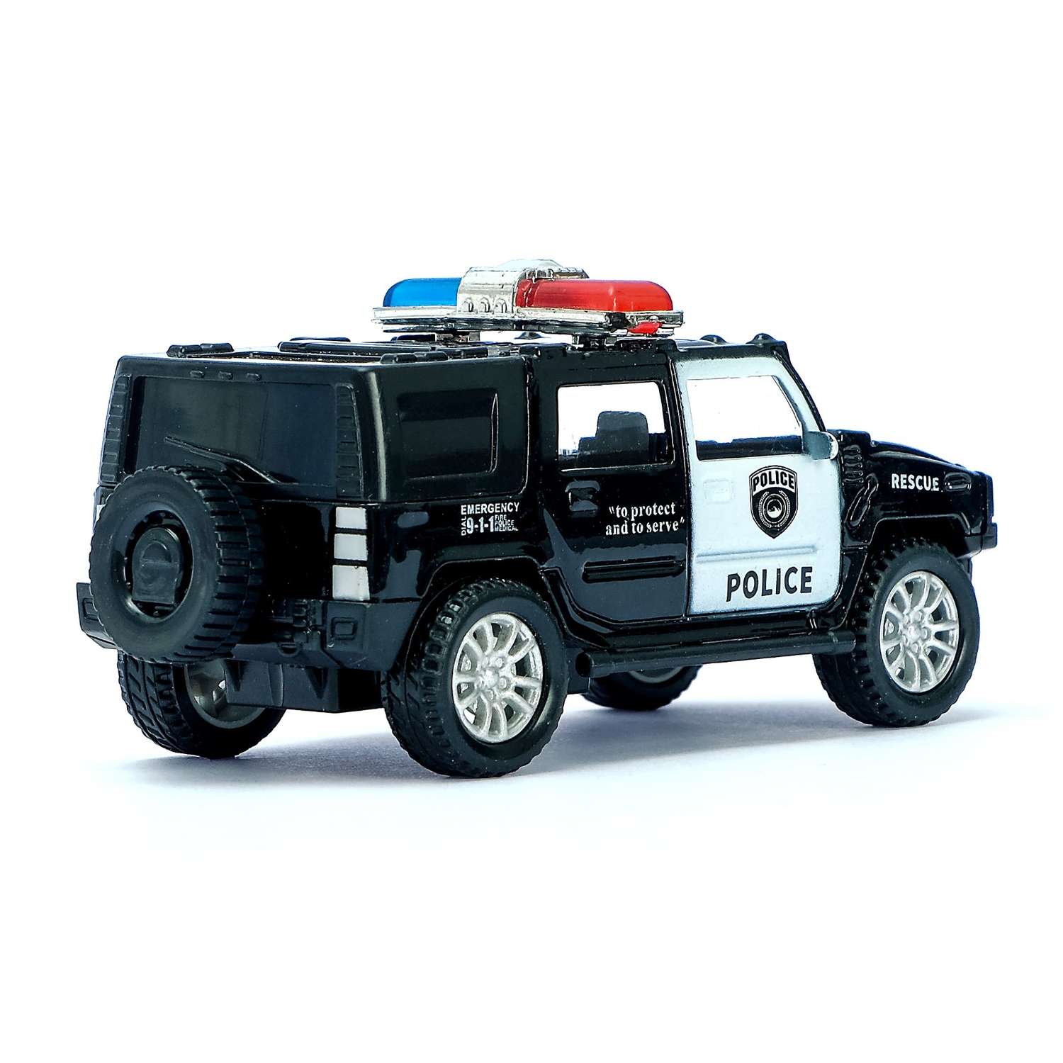 Машина металлическая Автоград «Полицейский джип» 3232593 - фото 3