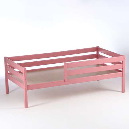 Кровать Клик Мебель Сева спальное место 1400х800 цвет Розовый пастельный Массив Берёзы